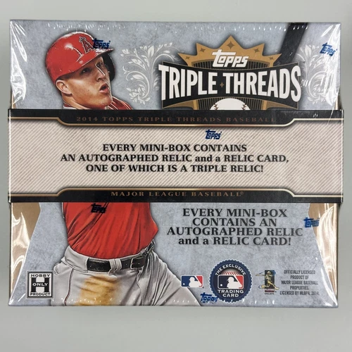 2014 Topps Triple Threads Baseball Hobby Box Sealed Trout Jeter Harper HOF