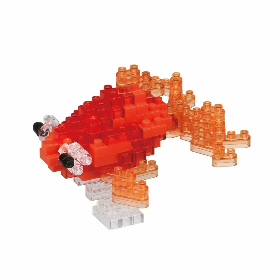Kit de construcción NanoBlock Popeyed Goldfish rojo 110 piezas NBC-225 naranja nuevo Foto 2 de 2