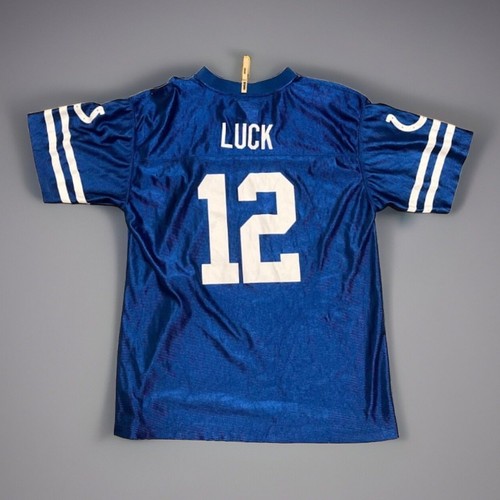 Youth Andrew Luck #12 Indianapolis Colts Blue NFL Football Jersey XL 0505 - Picture 2 of 6