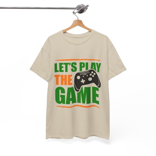 Gaming Video Games Unisex Heavy Cotton Tee T-Shirt 'Let's Play' - Picture 27 of 121