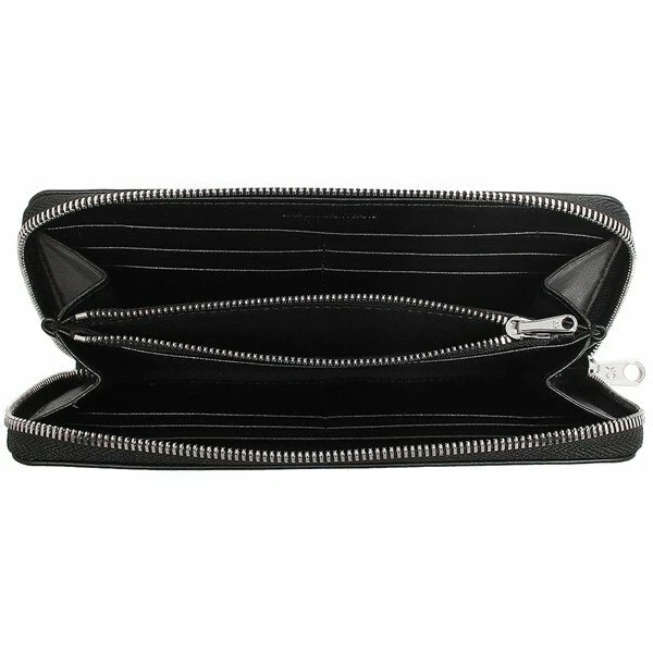 Calvin Klein Jeans edição limitada caixa de presente logotipo esculpido em relevo carteira com zíper GG - Imagem 3 de 4