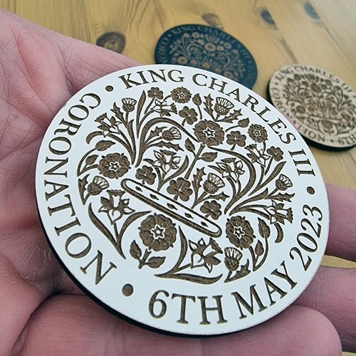 CORONATION King Charles III FRIDGE MAGNET GIFT MADE IN UK LASER ENGRAVED WOW - Picture 8 of 16