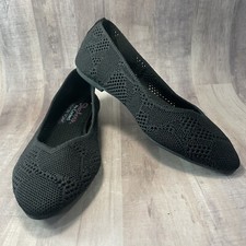 Skechers Women's Size 6 Cleo Knitty City Ballet Flat Style 158019 Black