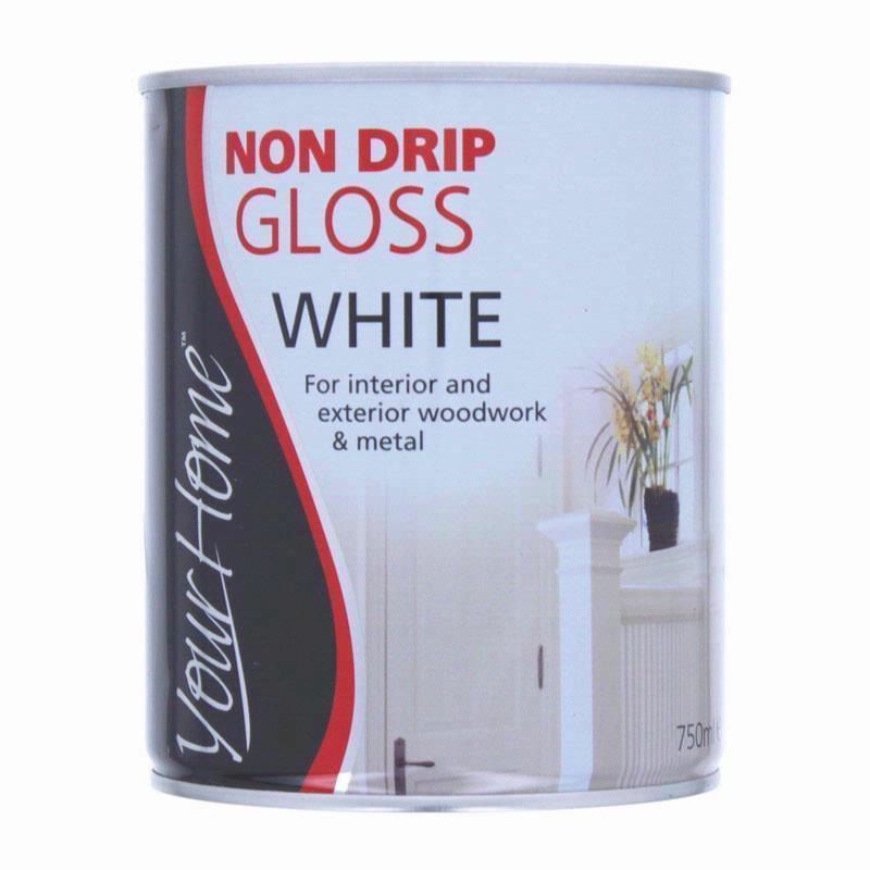YourHome NonDrip Gloss Quick Dry Satin Non Yellowing Undercoat Black