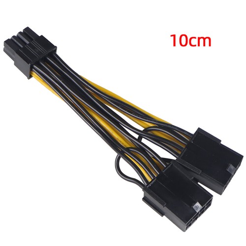 Dual 6Pin 8Pin to 8Pin Module Line for GPU Graphics Card Adapter Dual 8P to 8P - Photo 2/6