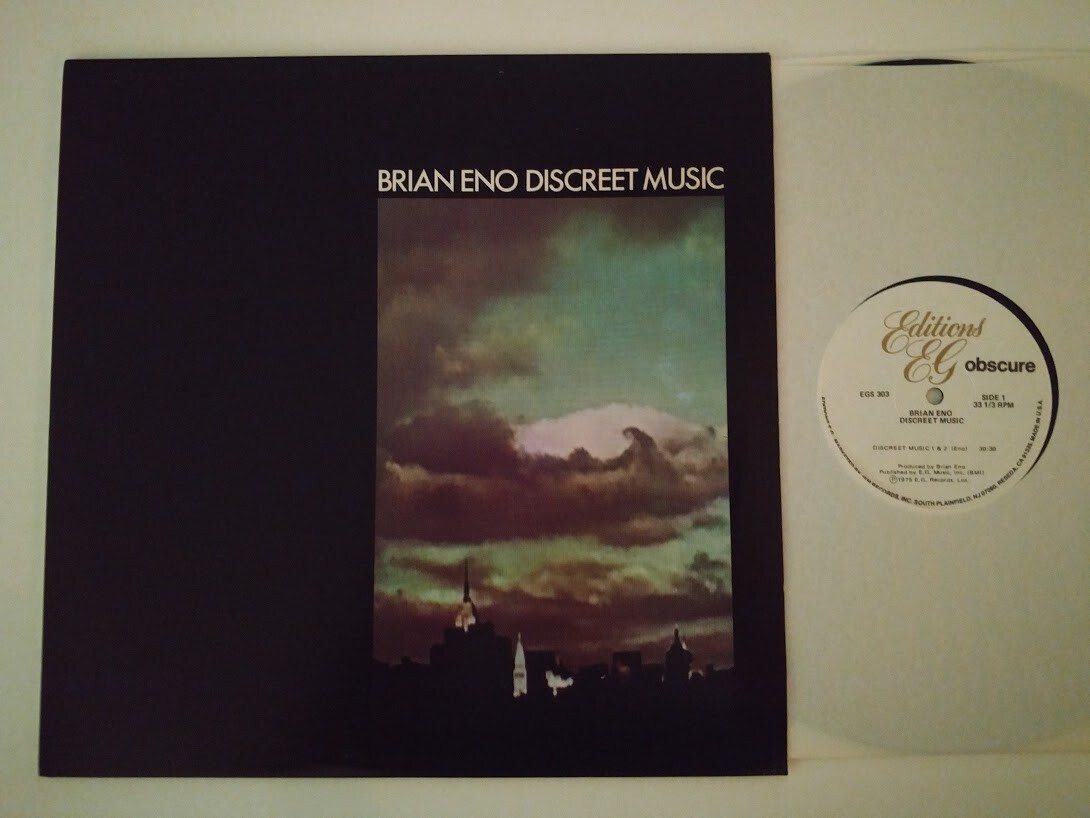 BRIAN ENO LP DISCREET MUSIC 1983 EDITIONS EG / OBSCURE EGS