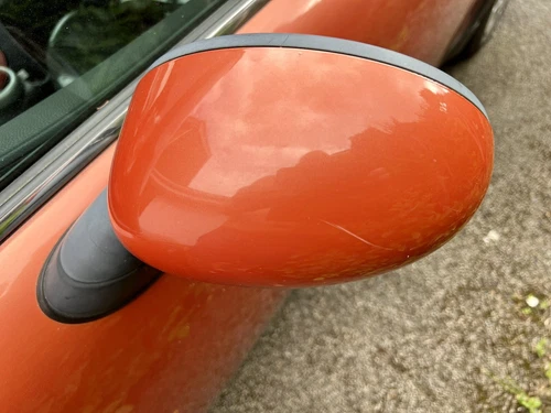 Mini One Cooper R50 R52 R53 Left Side Electric Heated Door Mirror  - Hot Orange