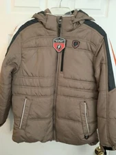 BOYS NWT SZ. L (14-16)  TAN/BLACK PROTECTION SYSTEM FLEECE LINED WINTER JACKET
