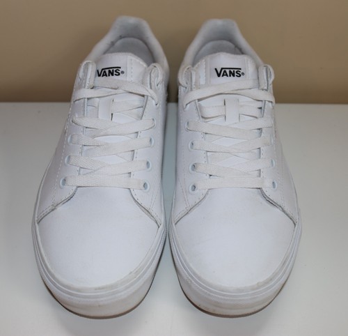 Vans Old Skool Sneakers True White Sz 8.5 Low Top 500714 Skateboarding Athletic - Picture 2 of 6