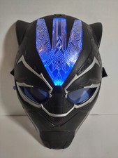 Marvel Black Panther Electronic Mask 2017 Lights Up Blue Tested Flick Down Eyes