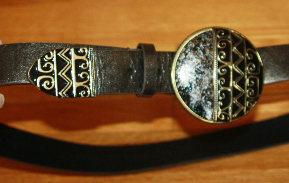 Chico\'s, Antique Gold Tone Tribal Belt Vintage Chico main image 3