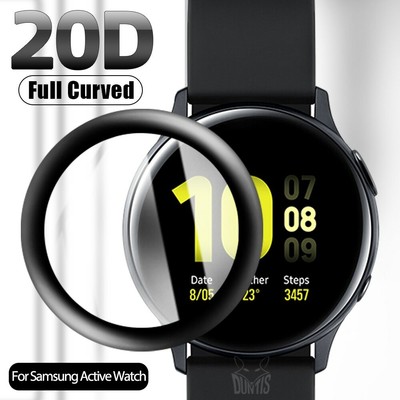 For Samsung Galaxy Watch Active 2 40/44mm Full Cover 20D Curved Screen  Protector | eBay