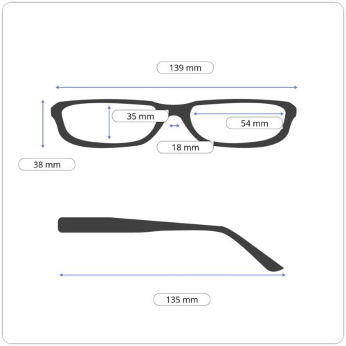 LINDBERG ACETANIUM 1228 100/B7E1 AH06 Black Rectangle Eyeglasses 54-18-135 B:35 - Picture 11 of 12