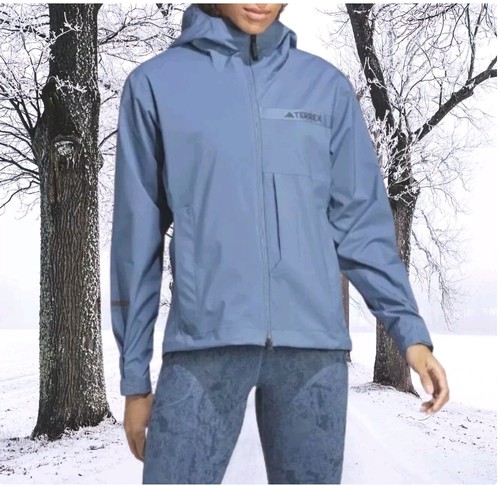 Adidas Terrex Multi Rain.rdy 2.5-Layer Rain Jacket Steel - Women's Size XL - Picture 11 of 11