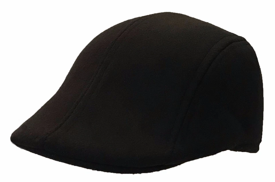 Kids IVY Solid Newsboy Duckbill Cabbie Children Boy Girl Black Warm Cap Hat - Image 2 of 4