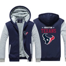 New Mens Hooded Fleece zip up Coat winter Jacket Warm Fans Hoodie Sweatshirt-6