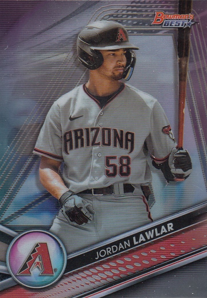 JORDAN LAWLAR BOWMAN'S BEST ROOKIE RC PROSPECTS DIAMONDBACKS #4 2022 22