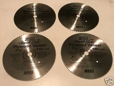 (4) Circular Saw Blade 7-1/4 in. x 140-T Tooth Plywood & Veneer  - Ivy Classic