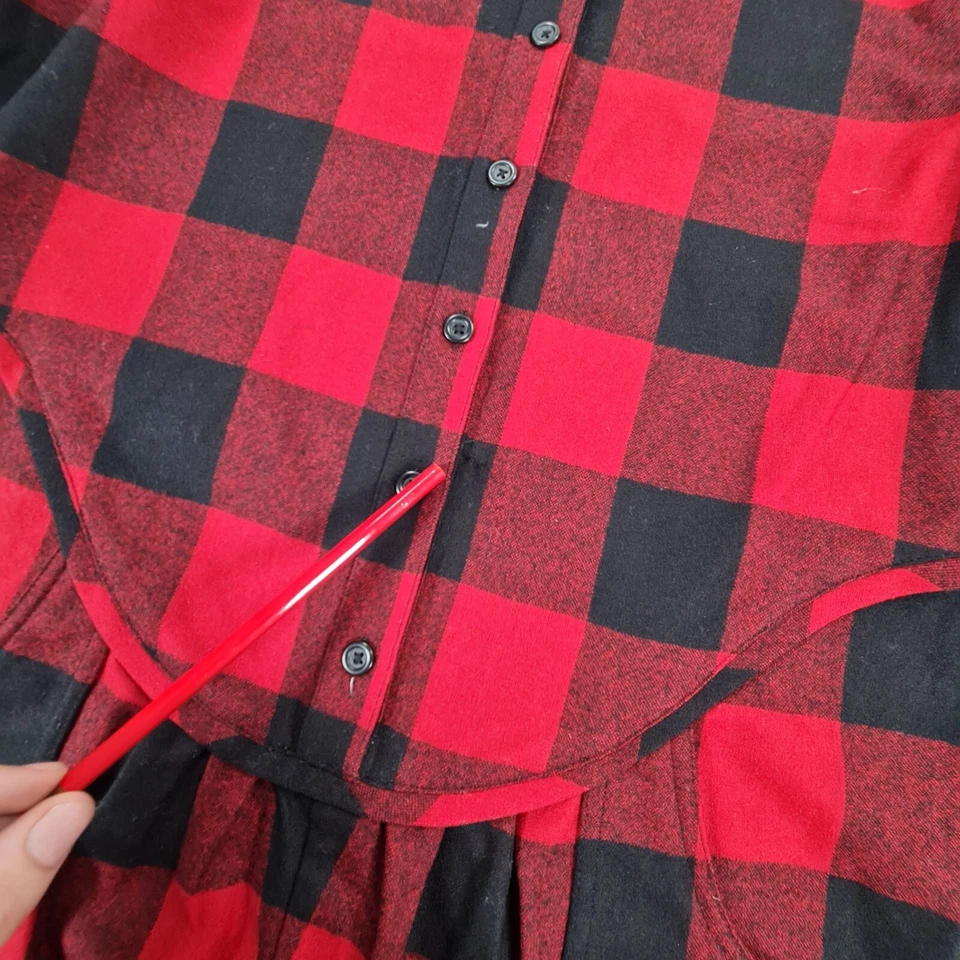 Pendleton X Ceremonia de Apertura Mujer Mono Rojo Pequeño Tartán Lana a Cuadros Foto 4 de 4