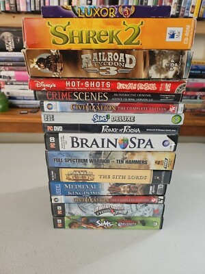 Lot Of 15 Vintage PC Games Nice Variety See Pics Trl8#31