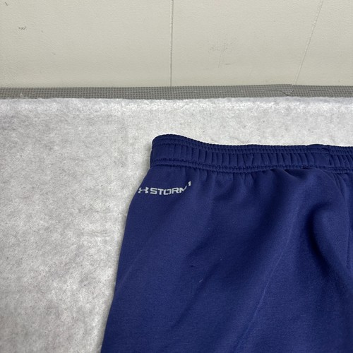 Under Armour Storm ColdGear Sweatpants Navy Blue Fleece Loose Fit Boys Size YXL - Picture 12 of 14