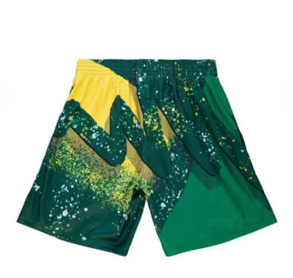 Seattle Supersonics Mitchell & Ness NBA Hyper Hoops 小号 Swingman 短裤 1994 — 第 2/4 张图片