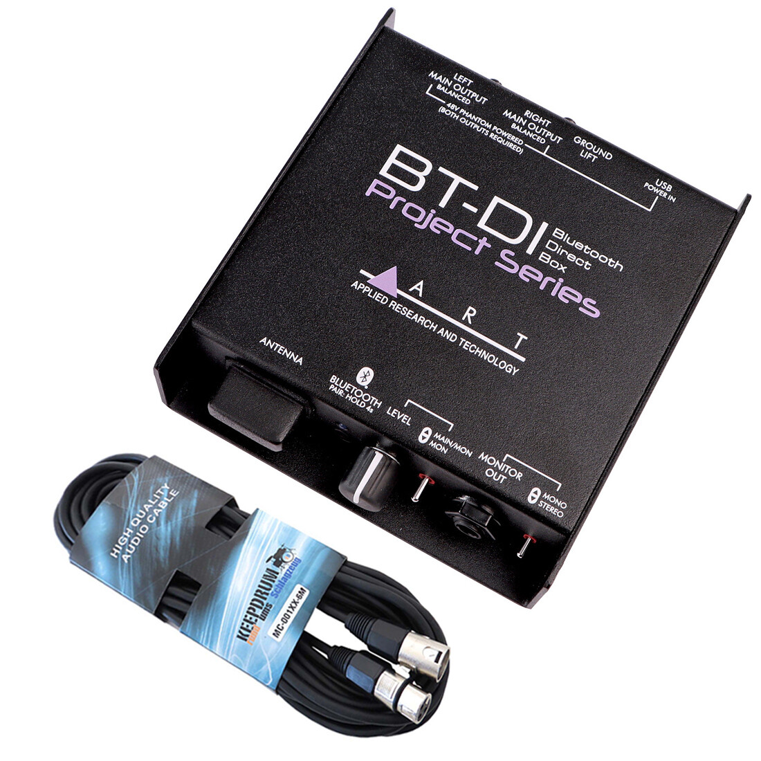 ART BT-DI Bluetooth Direct Box + XLR-кабель keepdrum