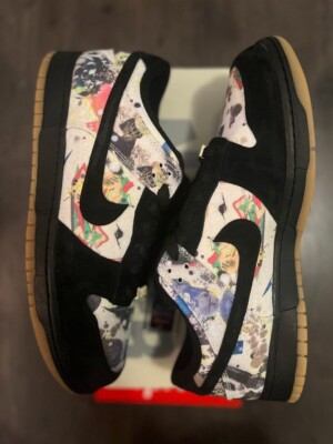 Size 10.5 - Nike SB Dunk Low x Supreme Rammellzee for sale