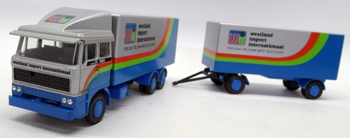 Lion Car 1/50 Scale - Nr.74 DAF + Trailer Westland Import Inter Model Truck - Picture 3 of 5