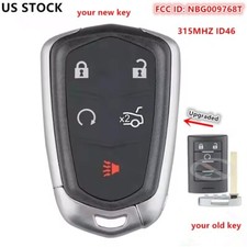 For Cadillac 2010-2015 Srx 2013-2014 Ats Xts Remote Key Fob Entry Nbg009768t