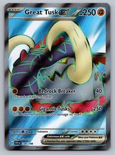 great tusk ex pokemon card value Amazon.com: Pokemon – Great Tusk ex 053/091