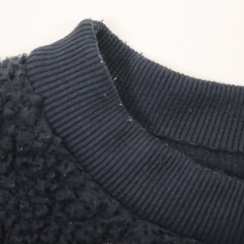 Suéter pequeño sherpa para mujer American Eagle colorblock crew - Imagen 3 de 4