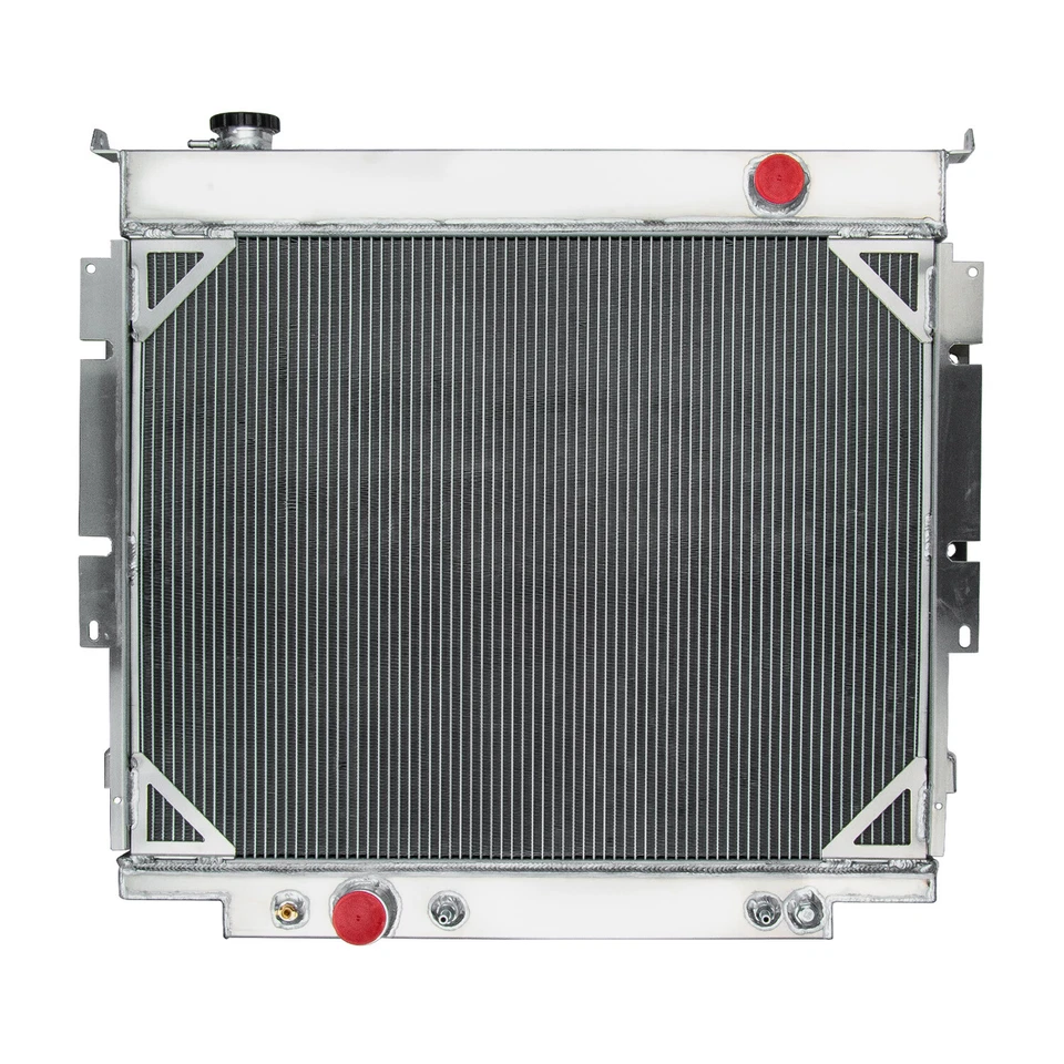 3 Row Radiator Shroud Fan Kit For 1983-1996 Ford F250 F350 F150 6.9L V8 7.3L AT Foto 4 de 4