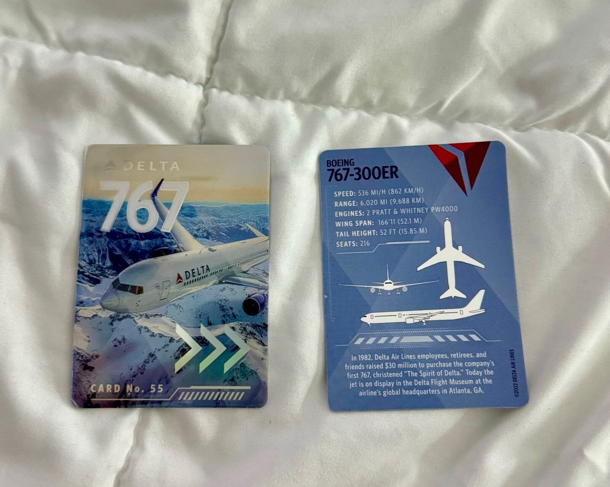 New! Delta Airlines Collectible Trading Card (pilot card) Boeing