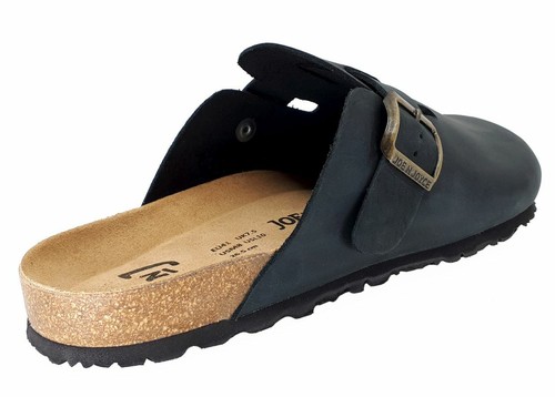 Joe n Joyce Amsterdam Clog Hausschuh Night Blue Fettleder normal Soft-Fußbett - Bild 3 von 9