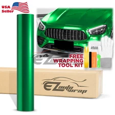 Gloss Metallic Green Candy Decal Car Vinyl Wrap Film Sticker Sheet Sparkle DIY