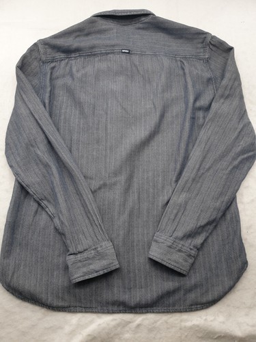Superdry Camicia Uomo The Tweed Riveter Grigio Motivo Manica Lunga XXL 2XL - Foto 9 di 10