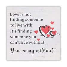 Decorative Signage Youre My Without Wood Sign Romantic Gift For Husband Wife Gi
