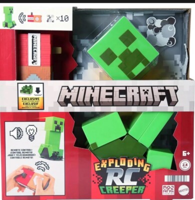 Minecraft Exploding RC Creeper Car Lights and Sounds - BRAND NEW IN HAND!