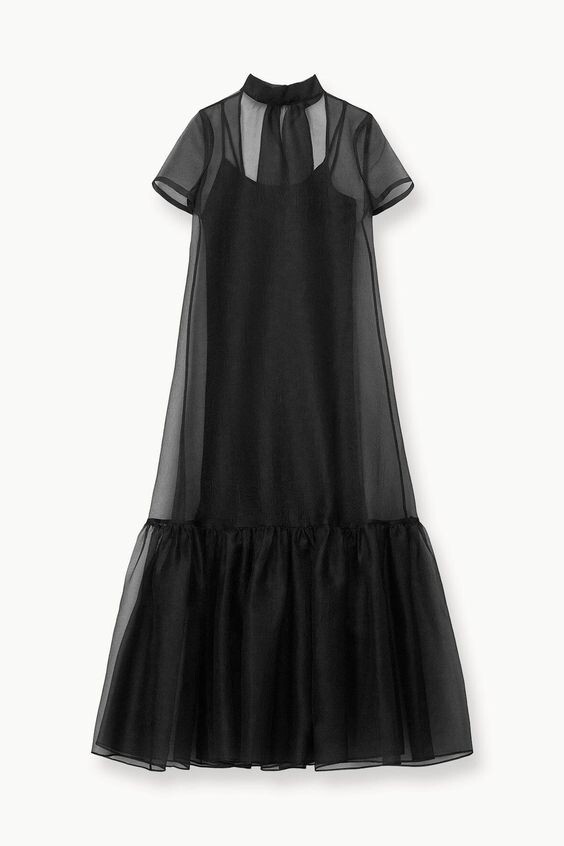 open lace back dress Aspyn Organza Maxi Dress main image 1