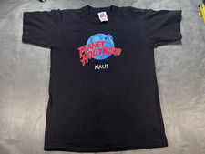 Vintage Planet Hollywood Black MAUI USA MADE PH Baggy Medium Shirt Movie Theater