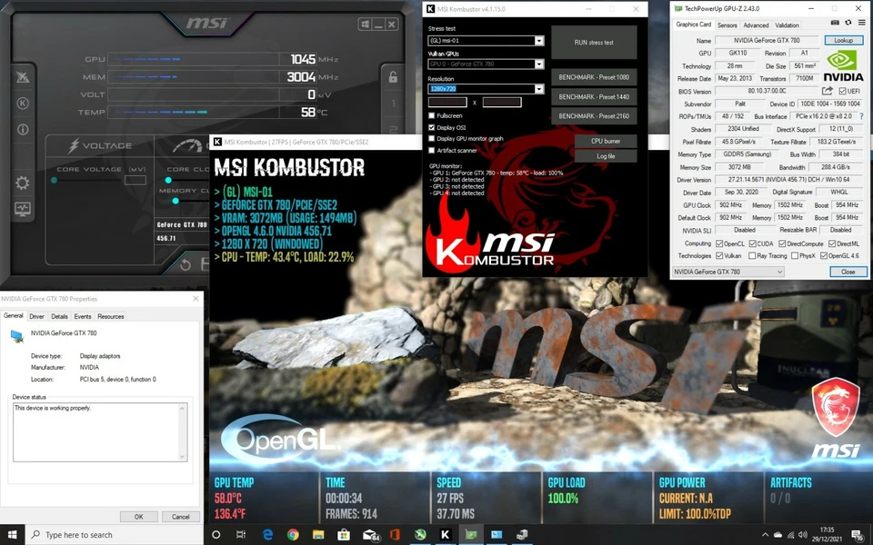 Palit Jet Stream Nvidia GTX 780 GPU GDDR5 3GB Memory Gaming Video Graphics Card - Image 2 of 4