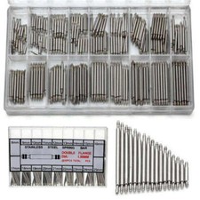 360pcs Stainless Steel Watch Pins Spring Bars Band Strap Kit Link 8-25mm Repair