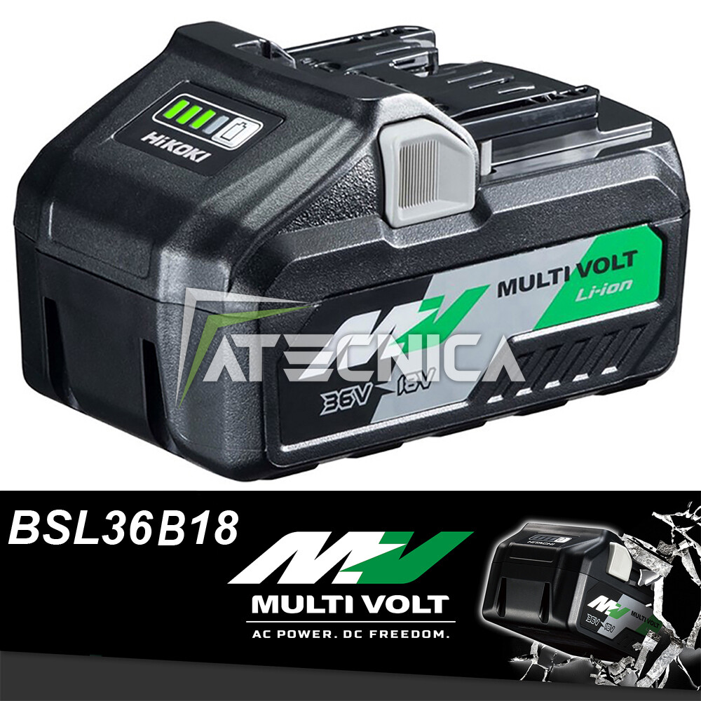 Batteria originale 8Ah Hitachi Hikoki al litio multi volt 18V-36V BSL36B18