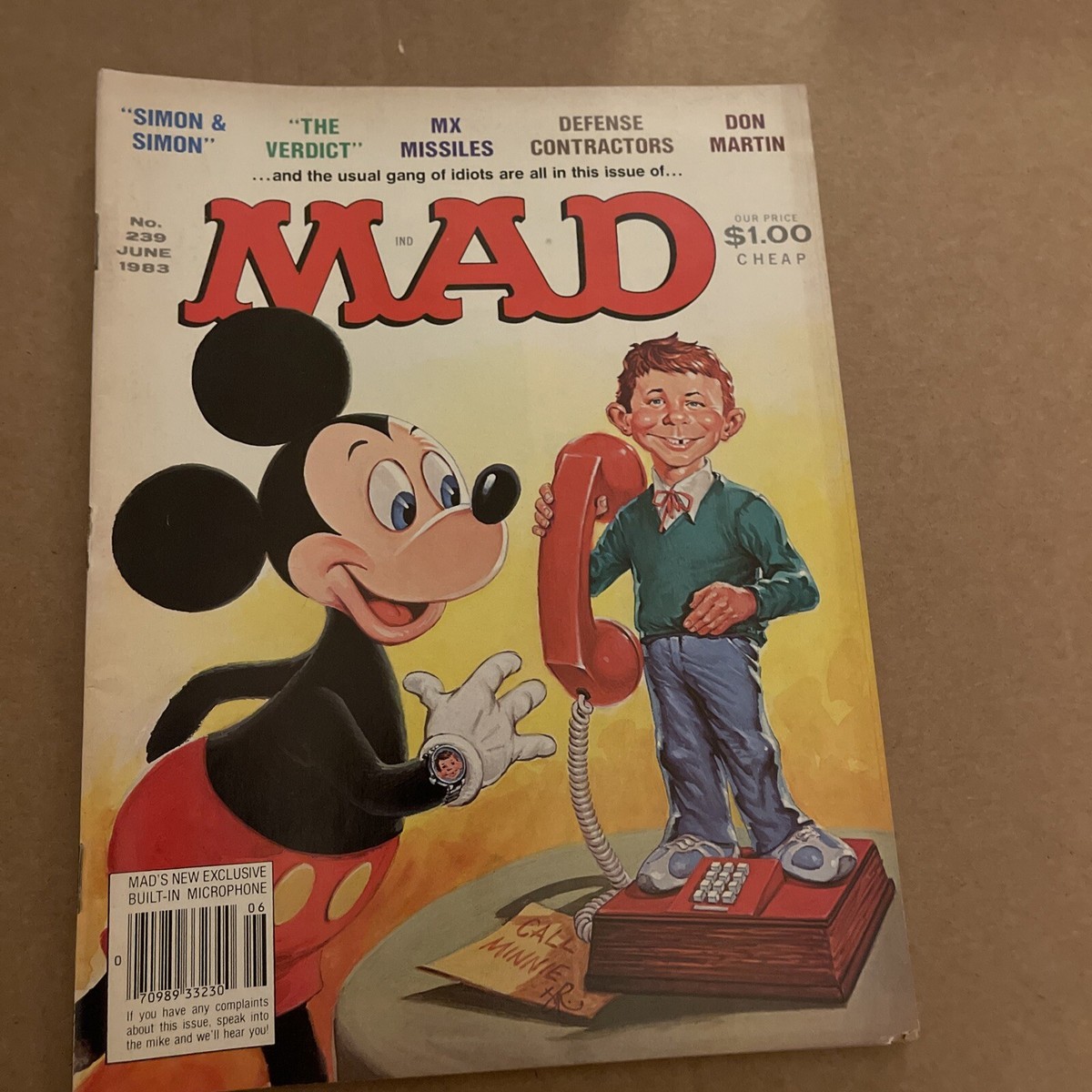 MAD MAGAZINE #239 - June 1983 - Mickey Mouse VG Shipping Incl | eBay