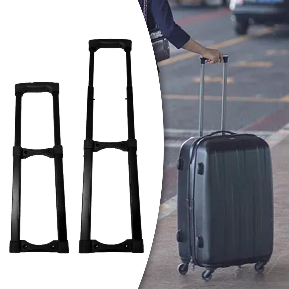 Luggage Telescopic Handle Outdoor Trolley Bag Rod Wear Resistant Replacement
