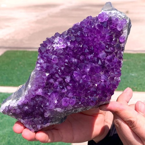 2.65LB Natural Amethyst geode quartz cluster crystal specimen Healing - Picture 10 of 24