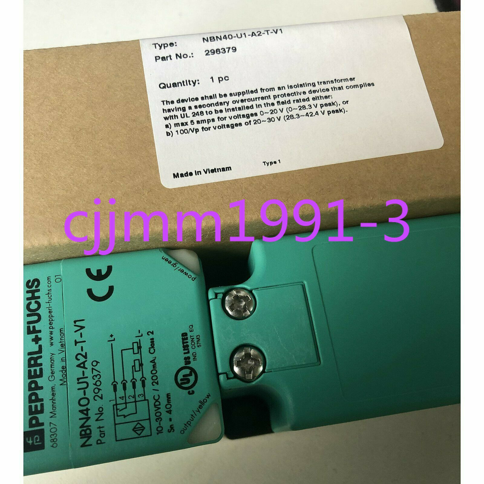 NBN40-U1-E2 PEPPERL+FUCHS - Sensor: inductive | 0÷40mm NBN40-U1-E2 PEPPERL+FUCHS - Sensor: inductive | 0÷40mm