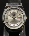 Vintage Refurbished Seiko 5 Automatic 6309A Japan Men's Day / Date Wrist Watch