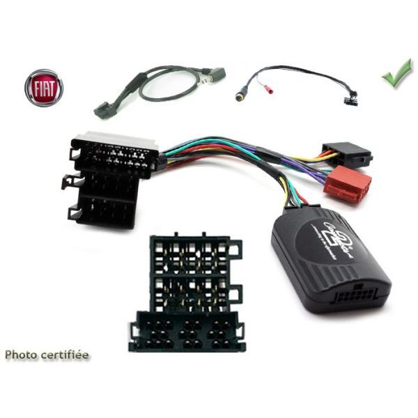 Commande au volant pour Fiat Ducato 2022 sans autoradio avec touches de téléphone noir ABS